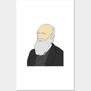 Charles Darwin Illustration Posters and Art